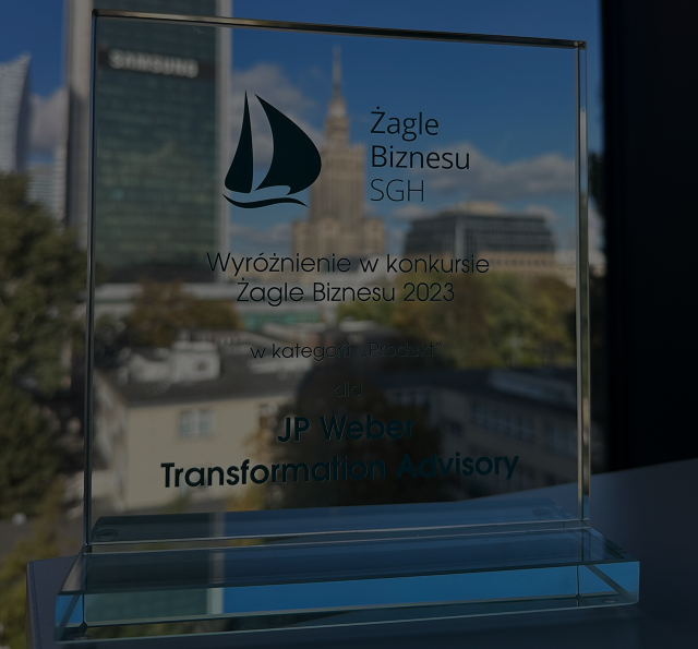 JP Weber winner of the Żagle Biznesu SGH award